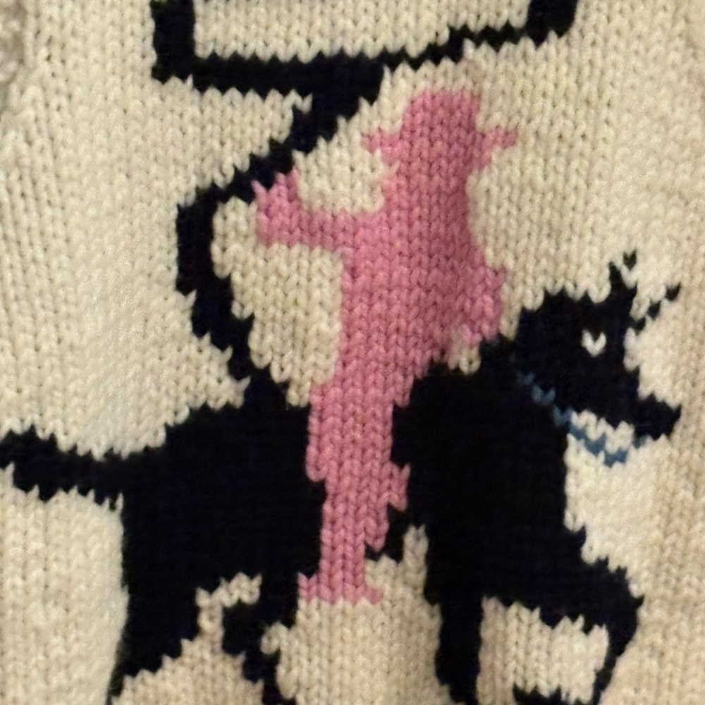 GOGO Cream Knit Vest with Black Accents - Picture 8 of 8